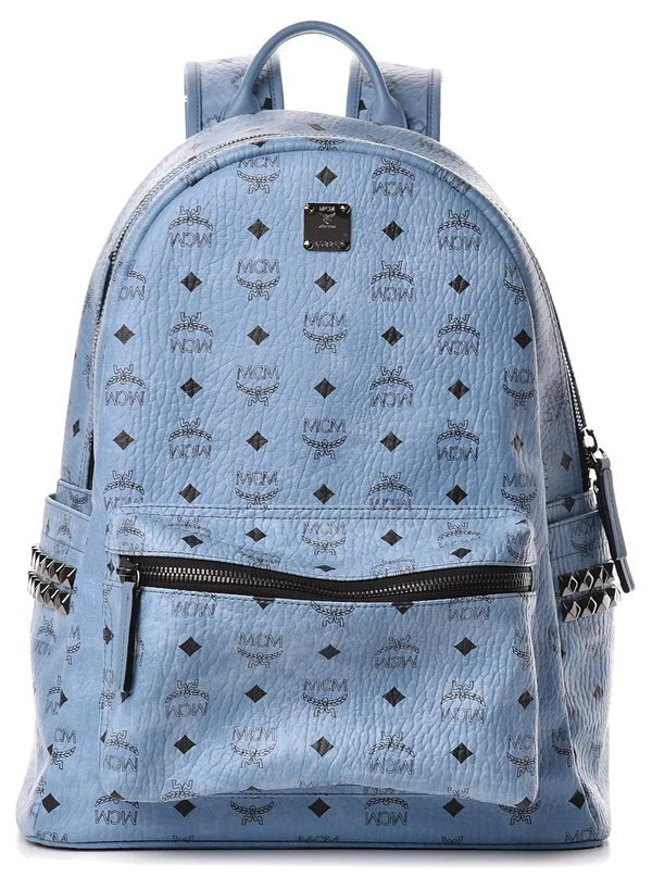MCM Large Stark Backpack Light Blue