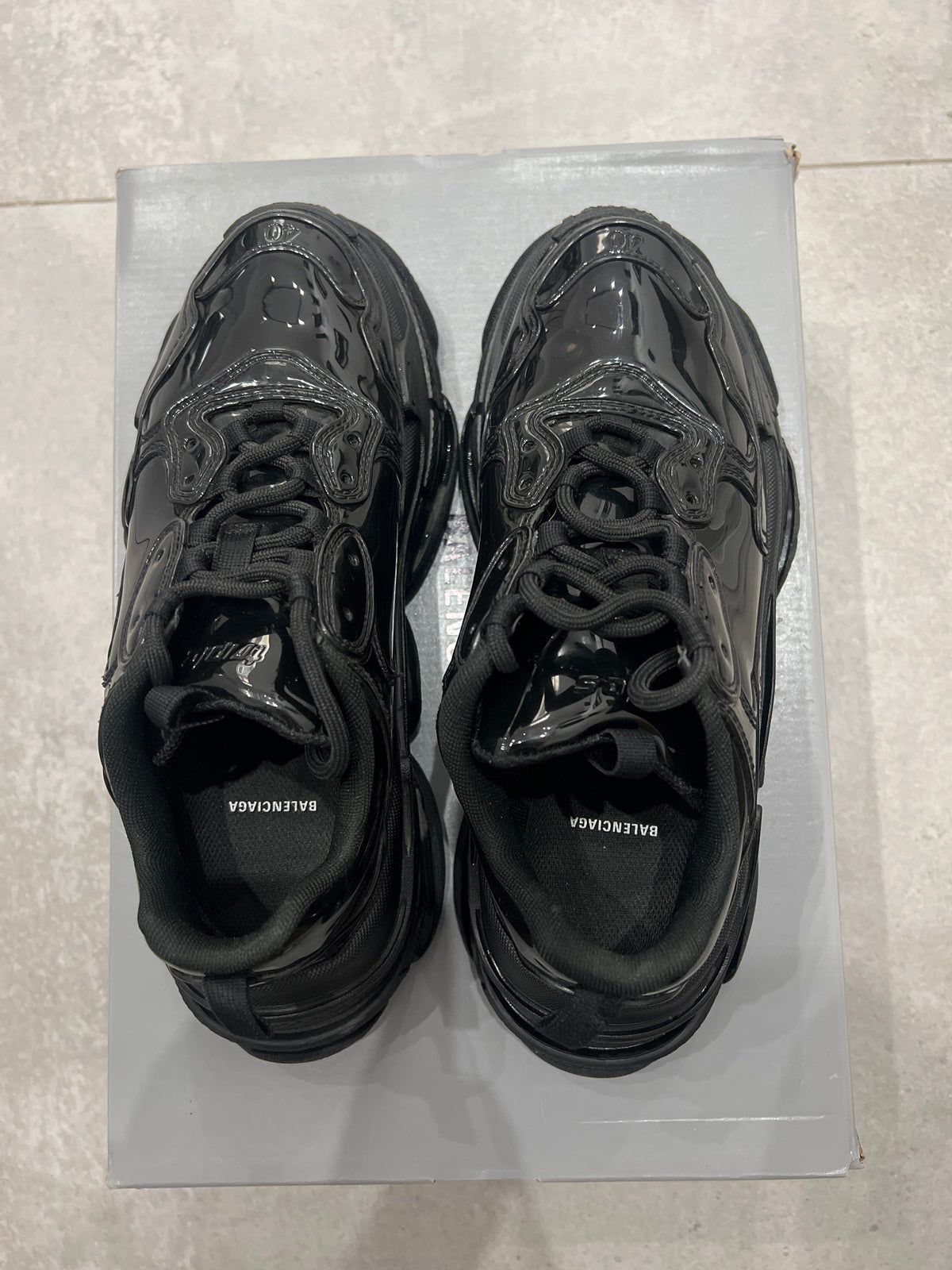 Balenciaga Triple S/3S Patent Black