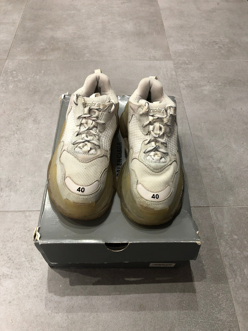 Balenciaga Triple S/3S Clearsole White