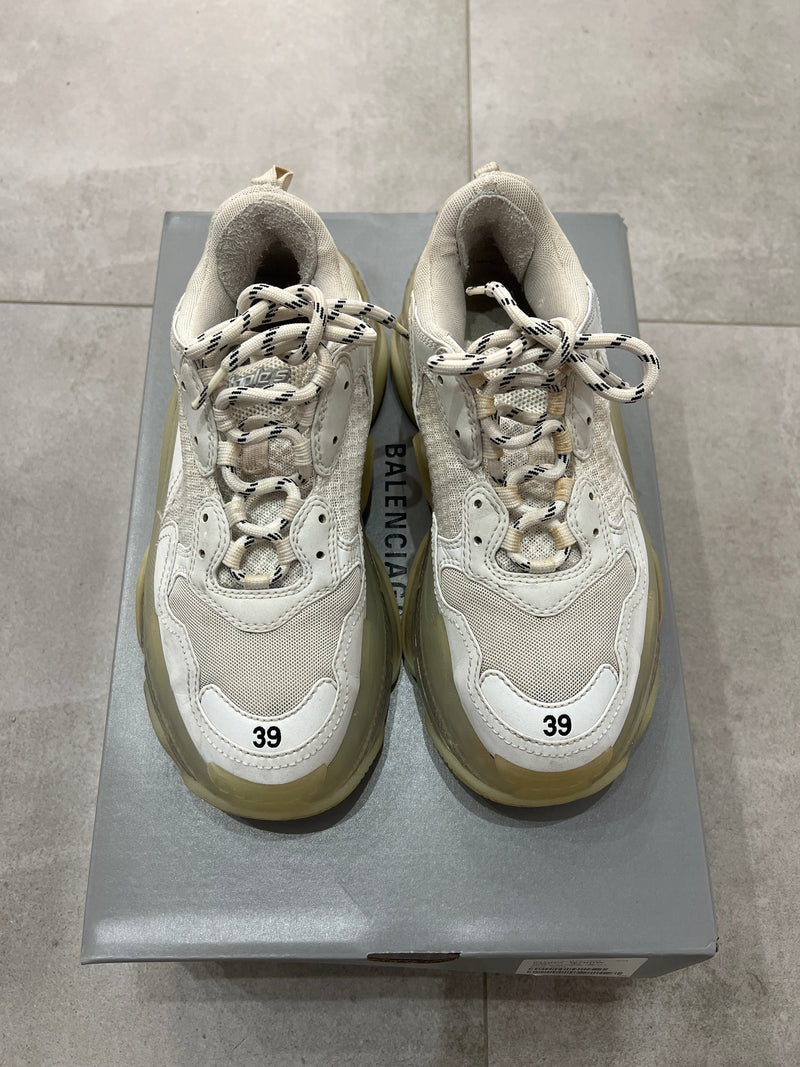 Balenciaga Triple S/3S Clearsole White