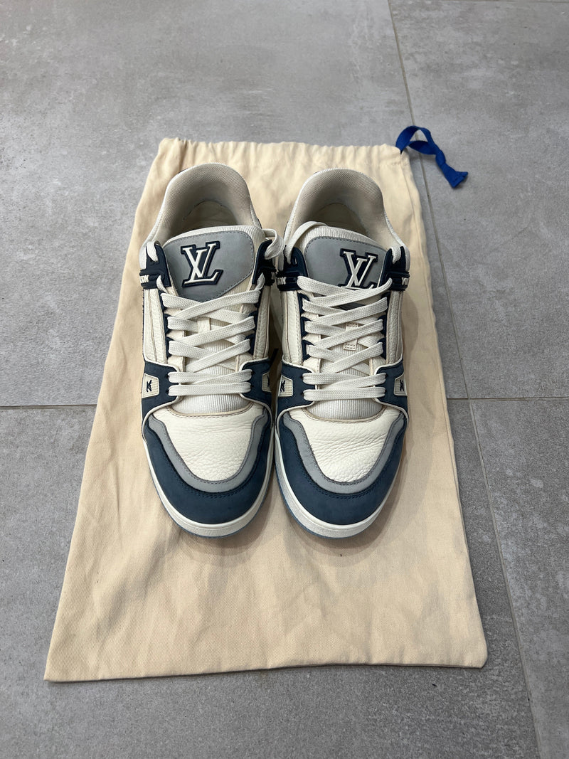 Louis Vuitton Trainer Blue Beige