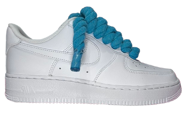 Nike Air Force 1 Low White "Teal Rope Laces"