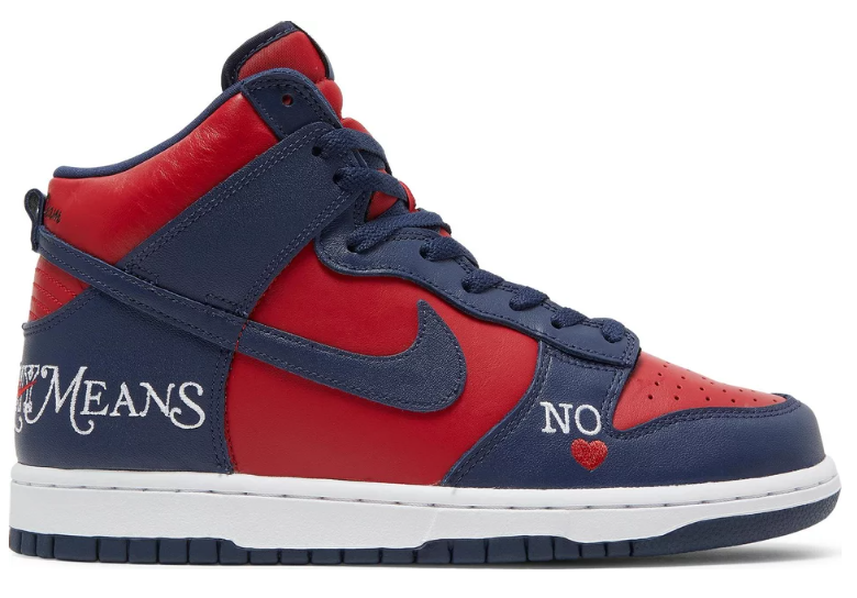 Nike Dunk High SB Supreme By Any Means Navy