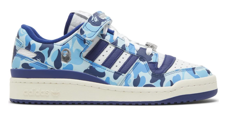 Adidas Forum 84 Low A Bathing Ape / Bape 30th Anniversary Blue Camo