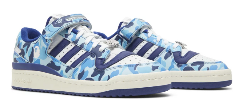 Adidas Forum 84 Low A Bathing Ape / Bape 30th Anniversary Blue Camo