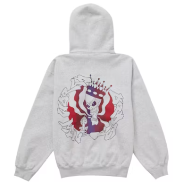 Supreme New World Order Hooded Sweatshirt Heather Grey