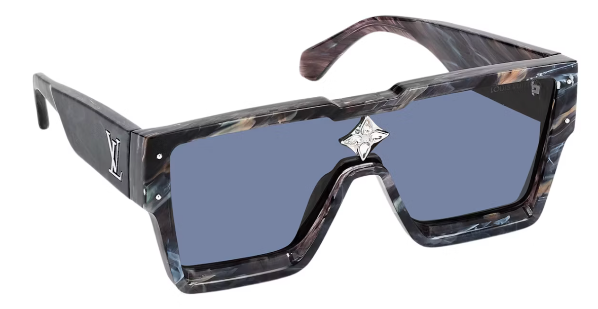 Louis Vuitton Cyclone Sunglasses Grey Marble/Grey