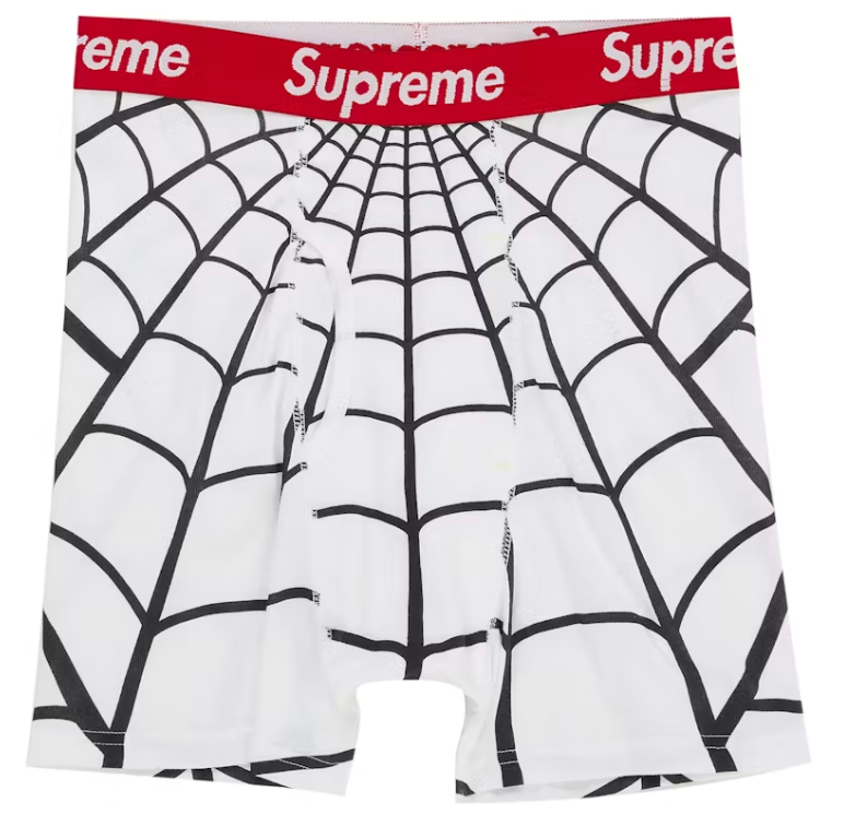 Supreme x Hanes Spider-Man Bokserki White