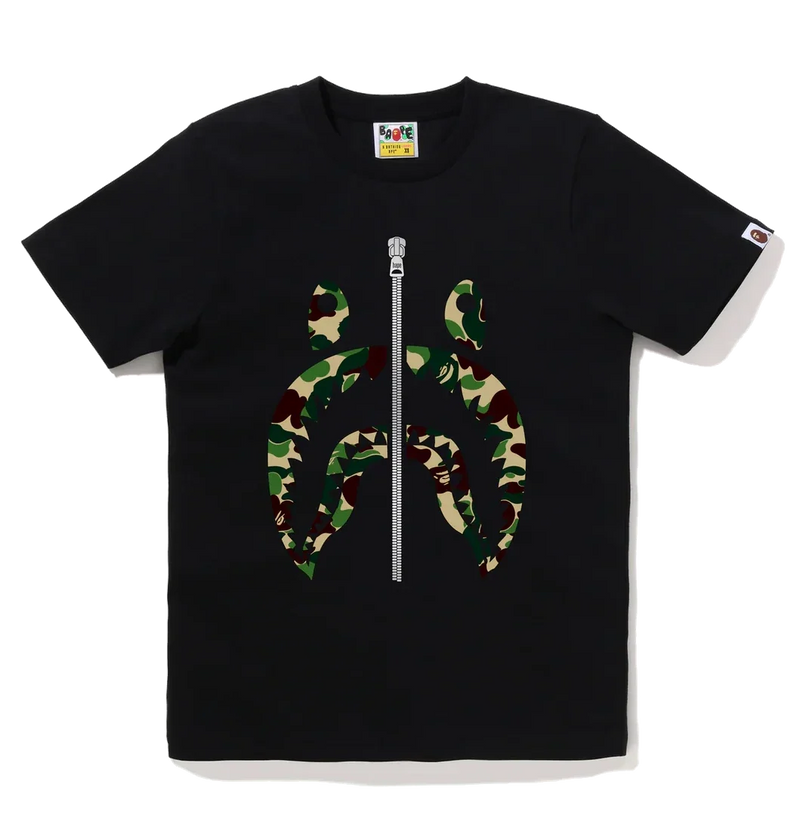 A Bathing Ape / Bape ABC Camo Shark Tee 'Black/Green'