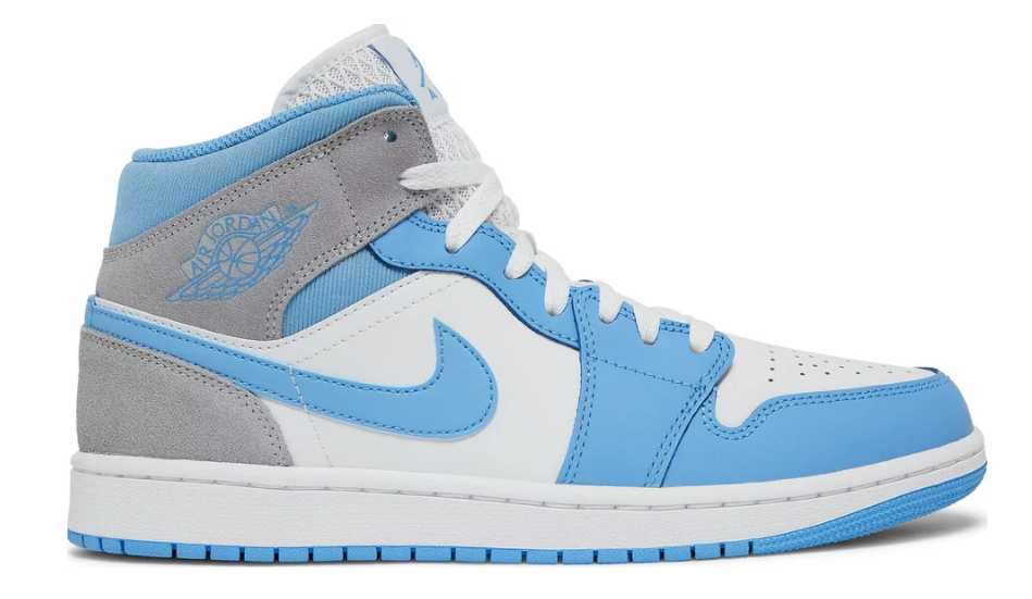 Air Jordan 1 Mid University Blue Grey