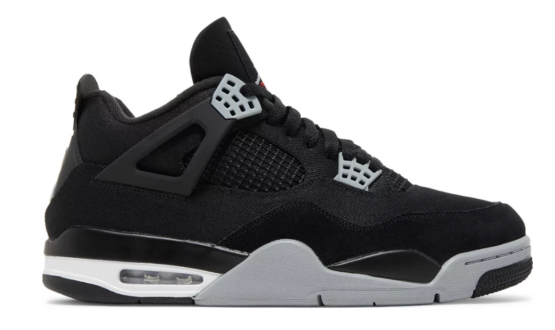 Air Jordan 4 Retro Black Canvas