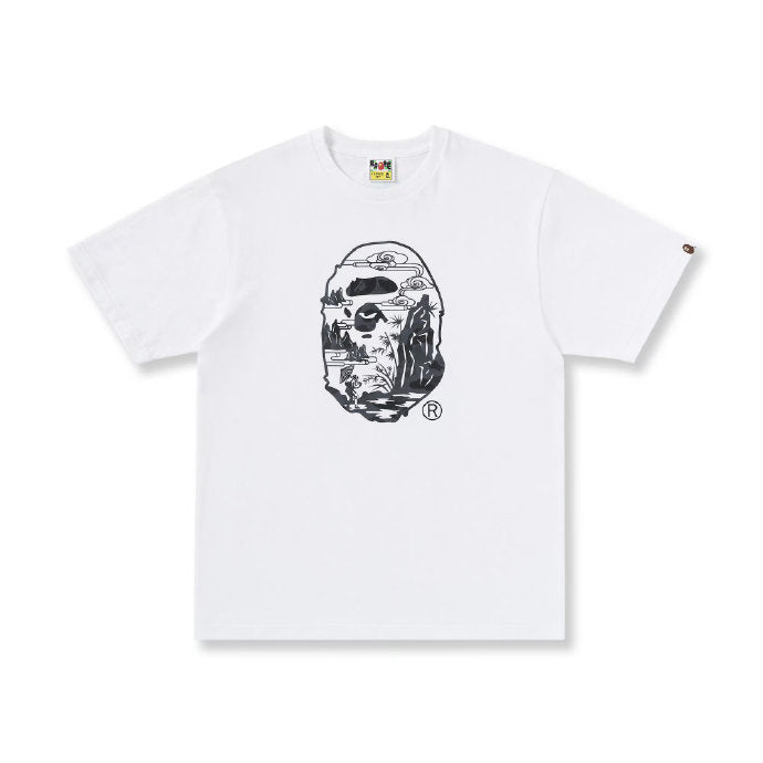 A Bathing Ape / Bape Big Head Mountain Tee White