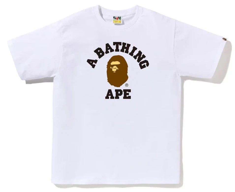A Bathing Ape / Bape College Tee White