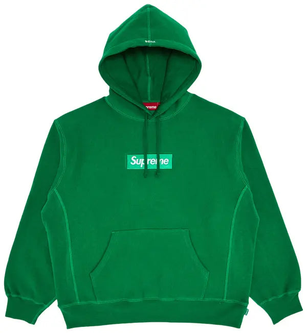 Supreme Box Logo Hooded Sweatshirt (FW24) Green