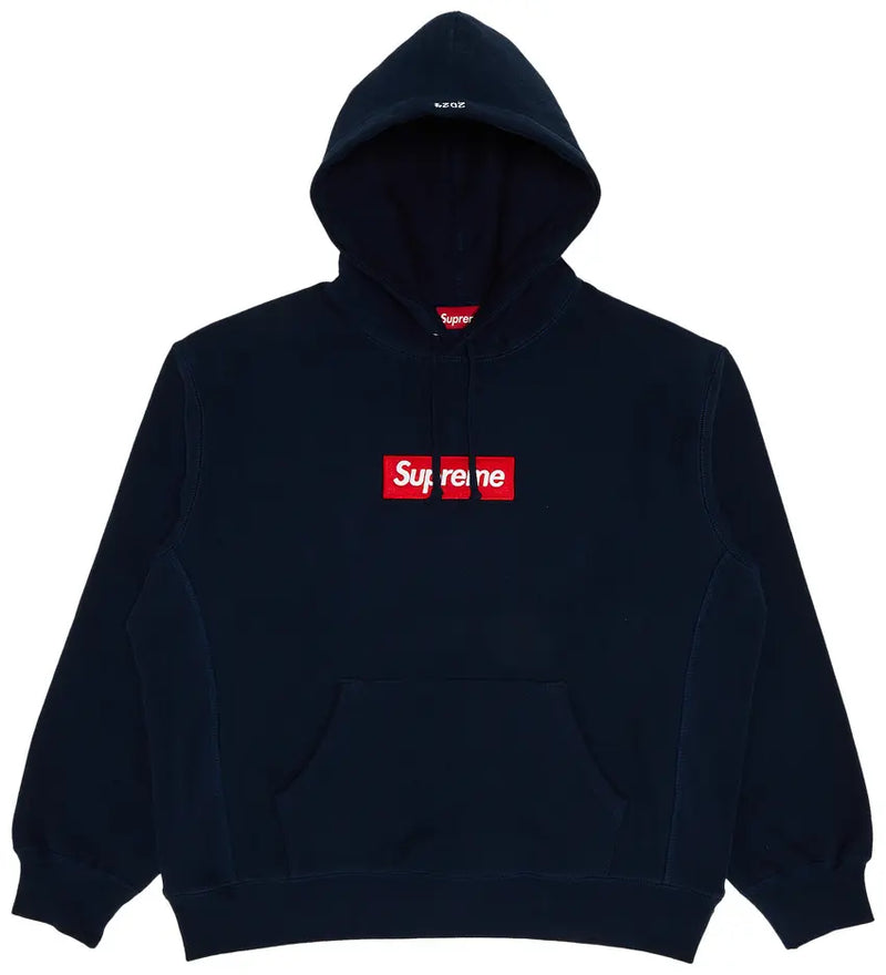 Supreme Box Logo Hooded Sweatshirt (FW24) Navy