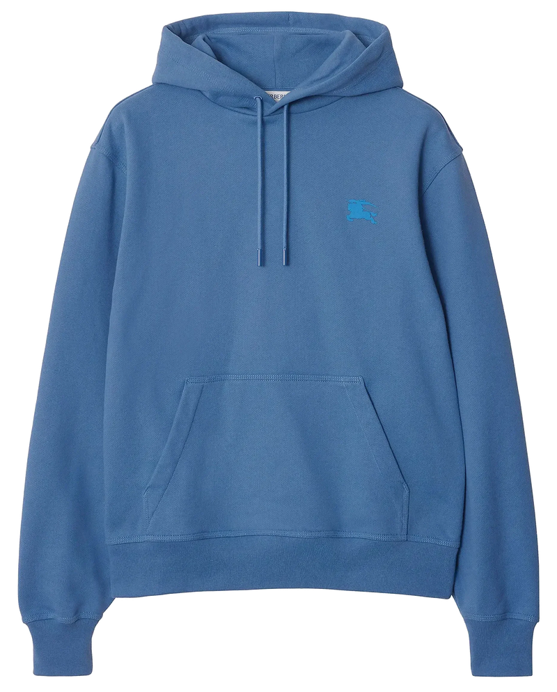 Burberry Protection Logo Hoodie Blue