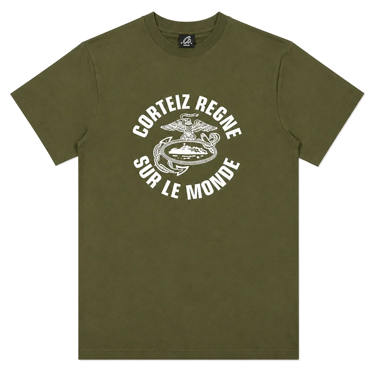 Corteiz Regne Sur Le Monde Tee Olive