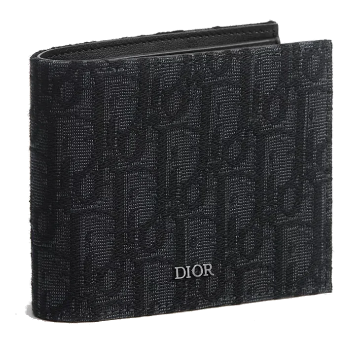 Dior Monogram Oblique Bifold Wallet Black