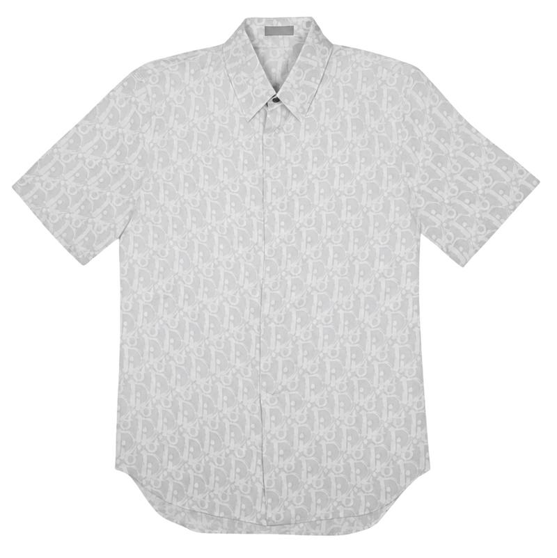 Dior Oblique Monogram Silk Shirt White