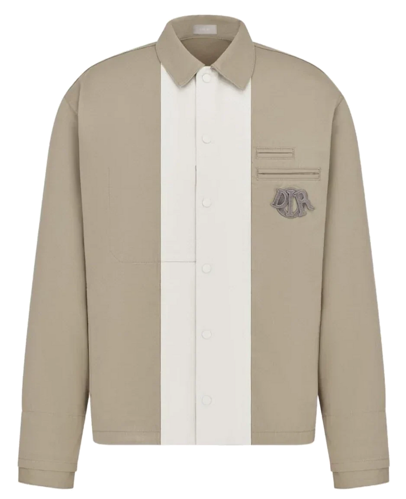 Dior Two Tone Coach Jacket Natural