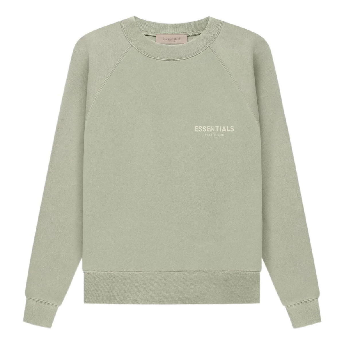 Essentials Fear of God Small Logo Crewneck Seafoam