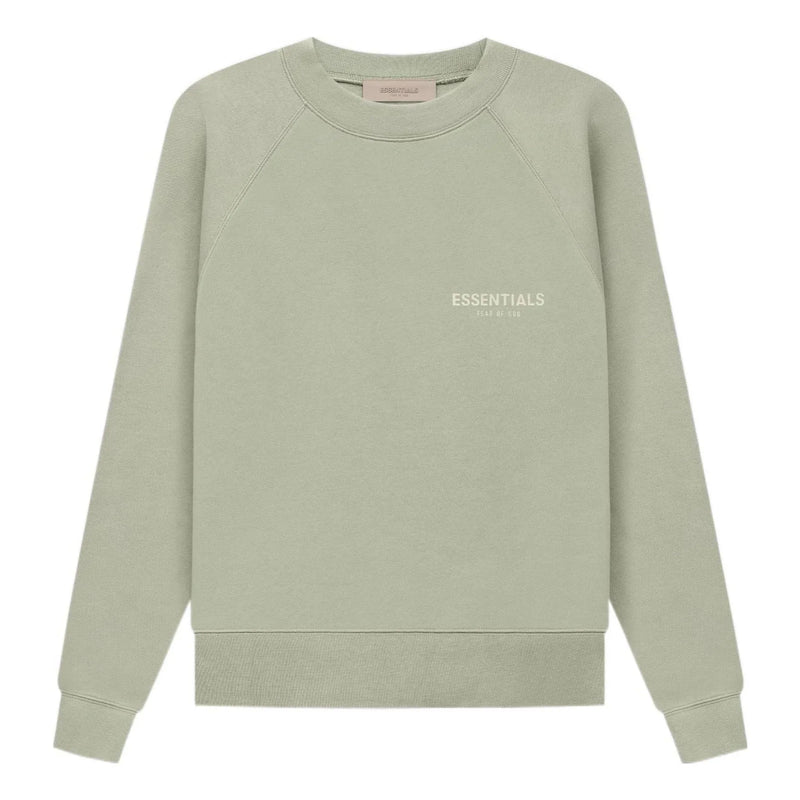Essentials Fear of God Small Logo Crewneck Seafoam