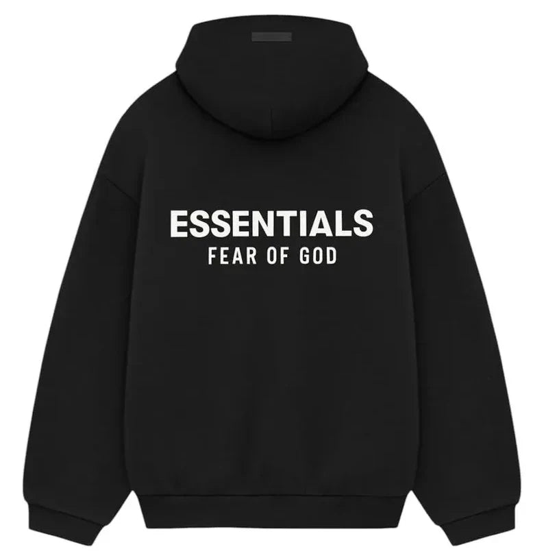 Essentials Fear of God Fleece Hoodie Black