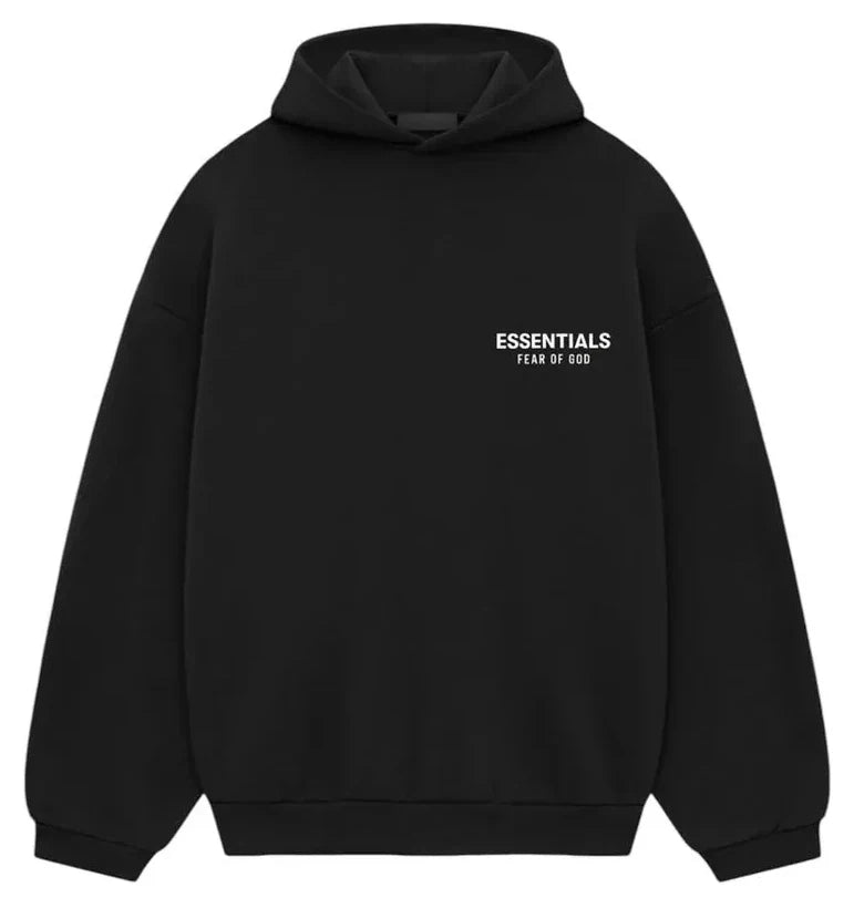 Essentials Fear of God Fleece Hoodie Black