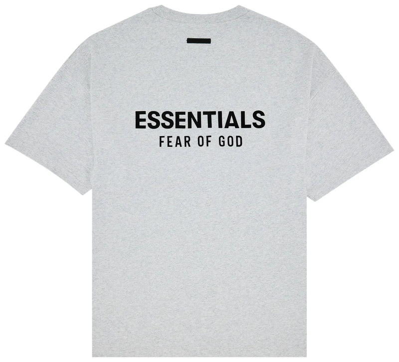Fear of God Essentials Jersey Crewneck Tee Light Heather Grey