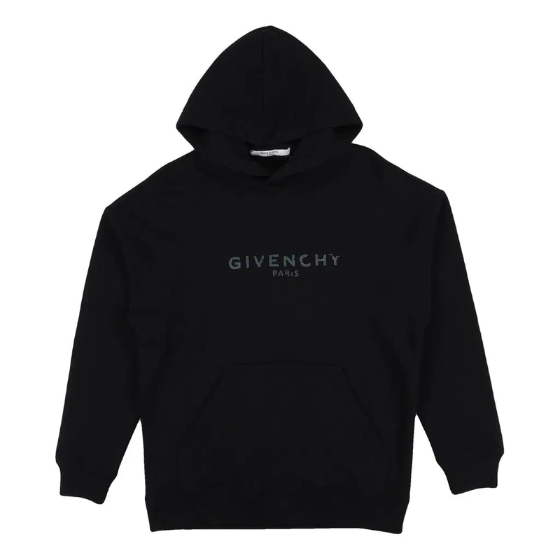 Givenchy Cracked Logo Hoodie Black