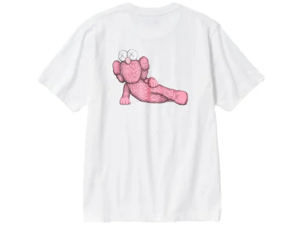 Kaws x Uniqlo Pink Figure White Tee