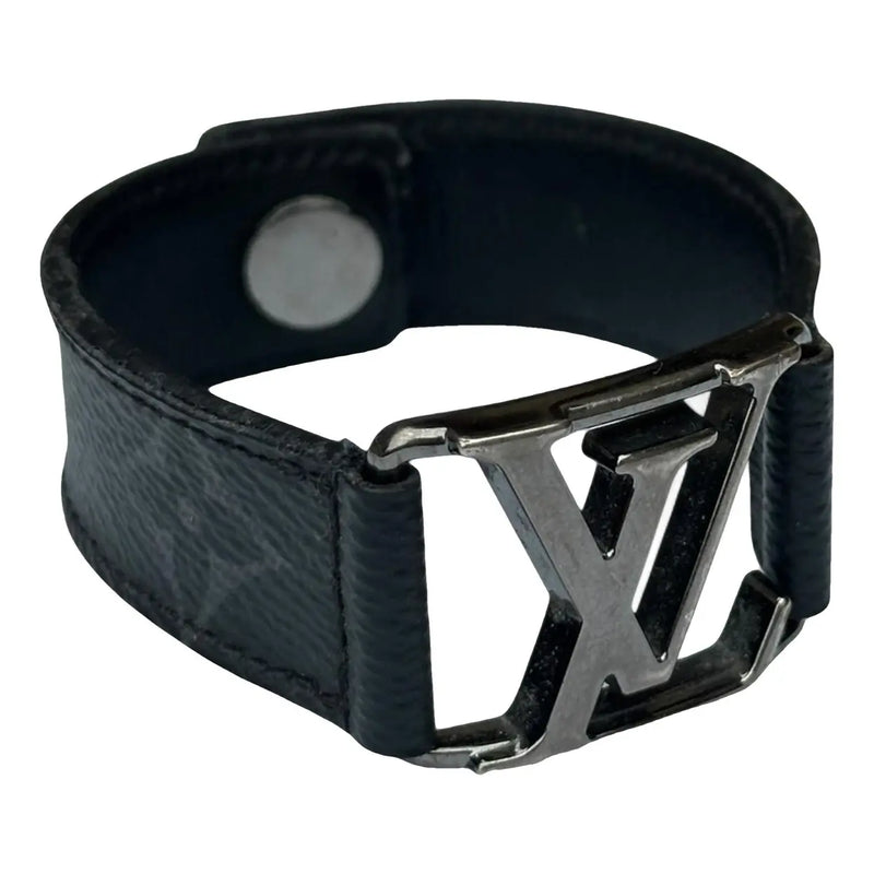 Louis Vuitton Leather Bracelet Black in Leather