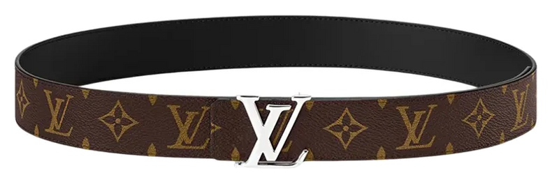 Louis Vuitton Leather Monogram Belt Brown