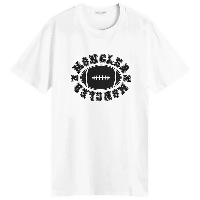 Moncler 1952 Football Tee White