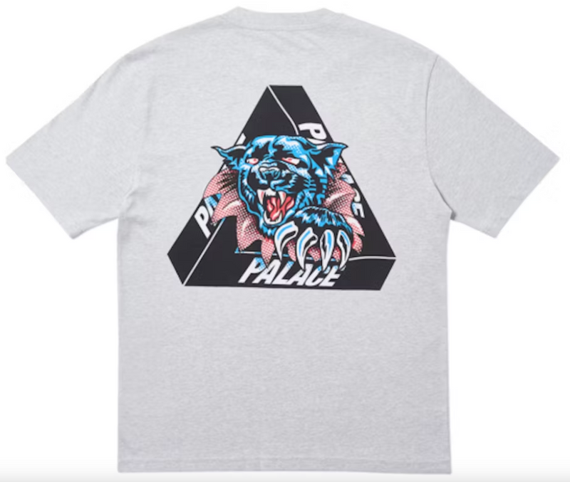 Palace Ripped Tee Grey