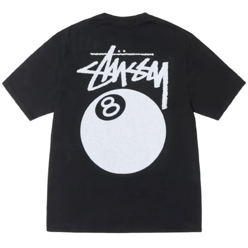 Stussy 8 Ball Pigment-Dyed Black Tee
