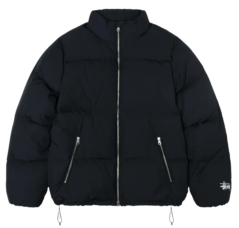 Stussy Nylon Down Puffer Jacket Black