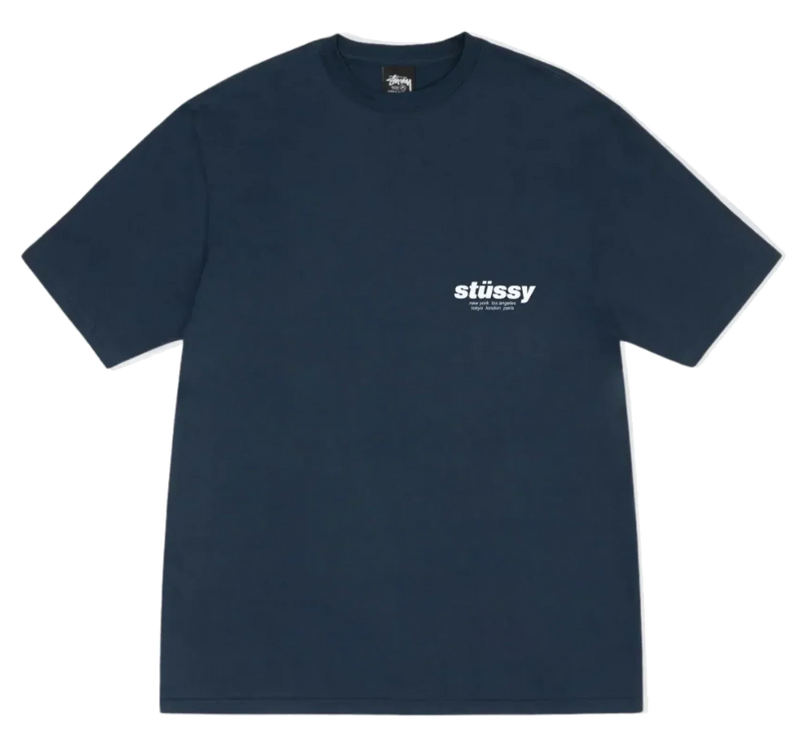 Stussy Rollers Tee Navy