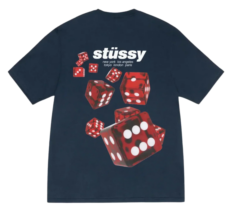 Stussy Rollers Tee Navy