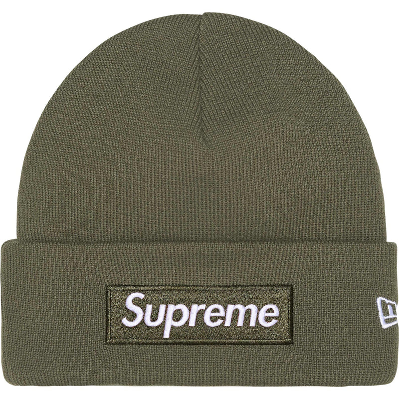 Supreme New Era Box Logo Beanie 'Light Olive' FW25