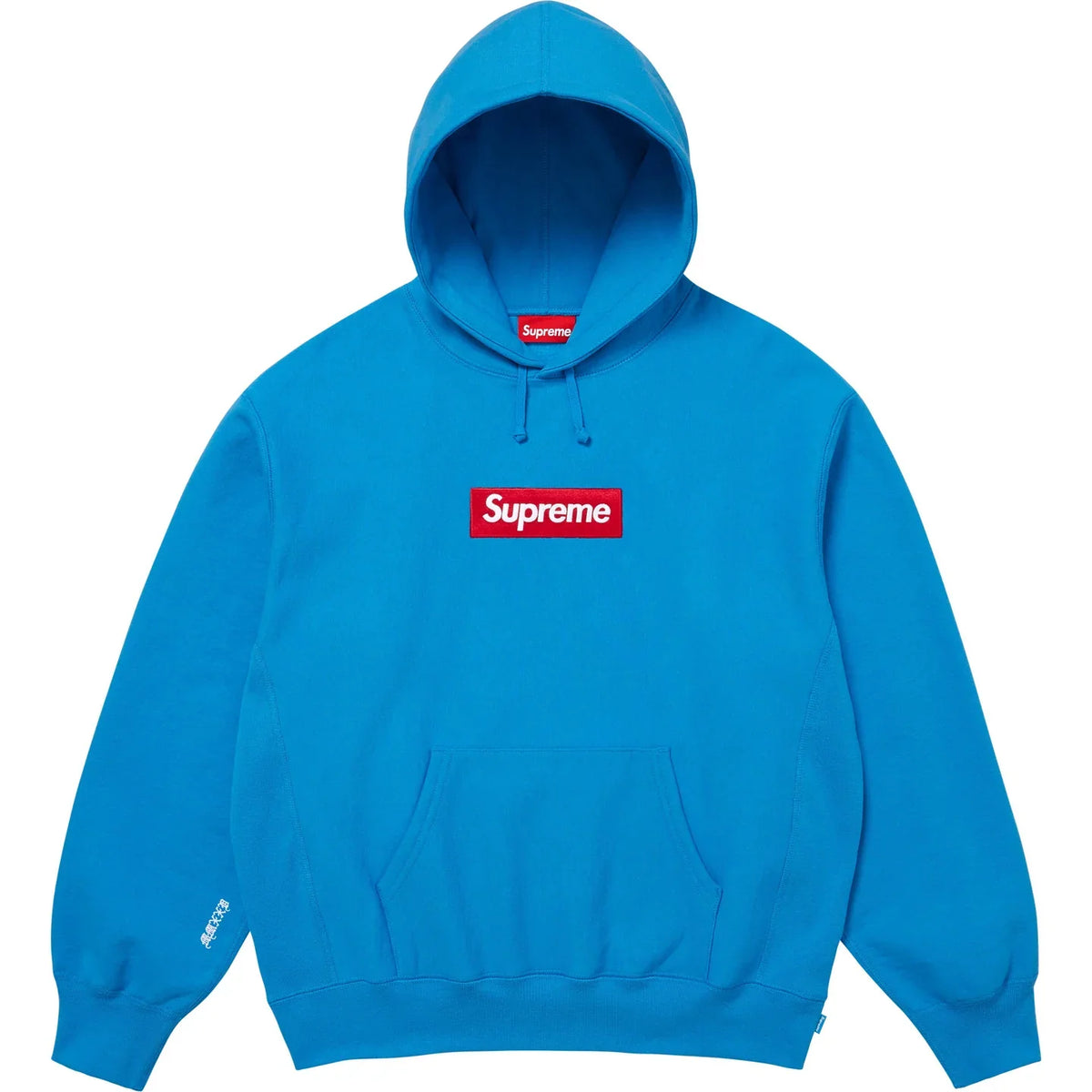 Supreme Box Logo Hooded Sweatshirt Cyan' FW25