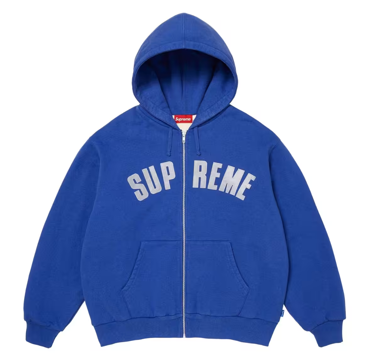 Supreme Arc Thermal Lined Zip Up Hooded Sweatshirt Royal