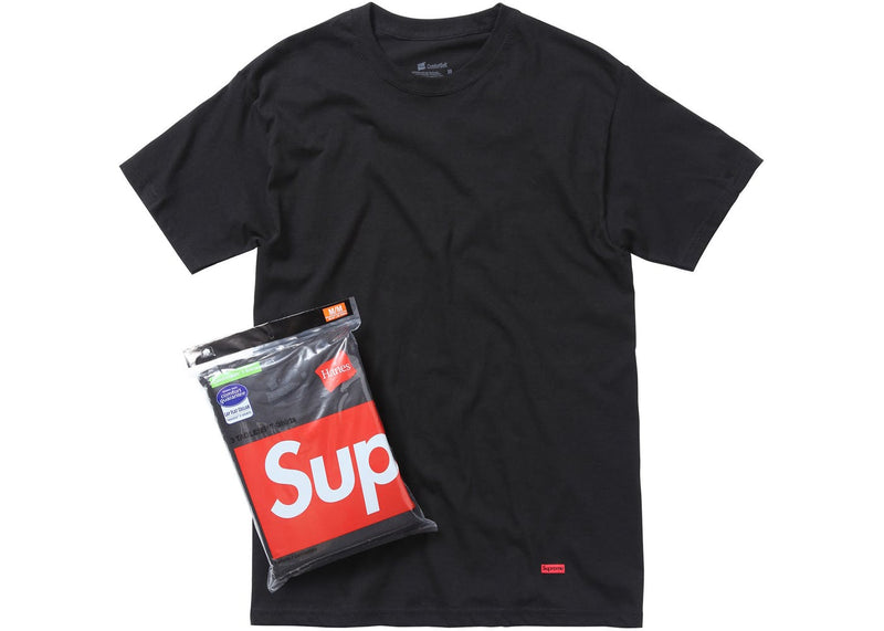 Supreme x Hanes Tee Black
