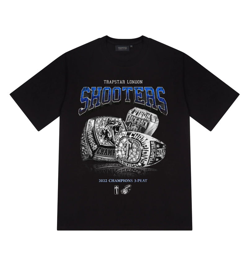 Trapstar Three-peat Champions Tee Black/Blue