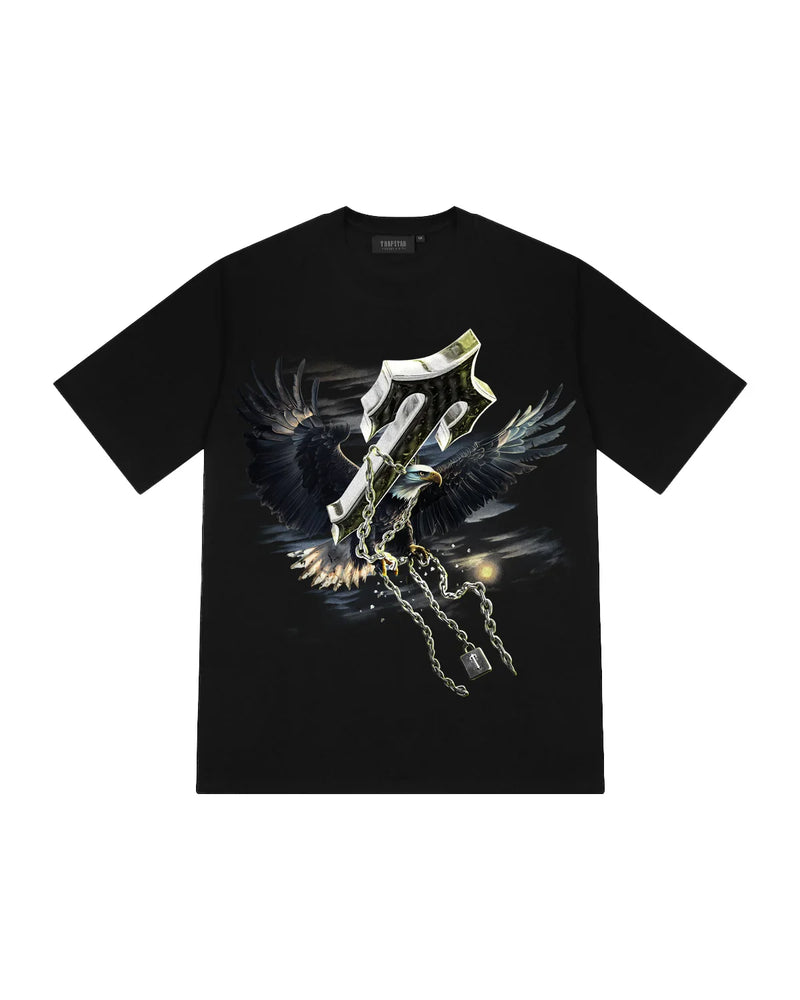 Trapstar Eagle Irongate T Print Tee Black