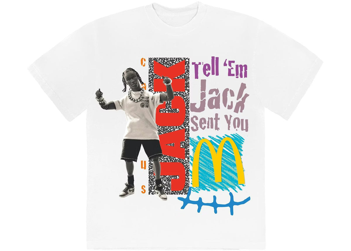 Travis Scott x McDonald's Jack Smile Tee White