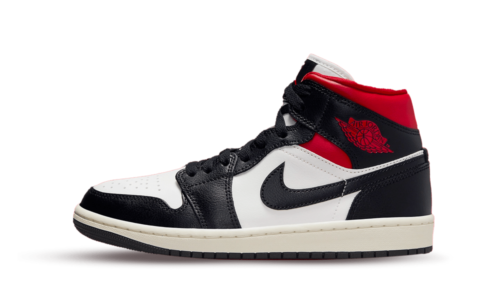Air Jordan 1 Mid Black Gym Red (W)