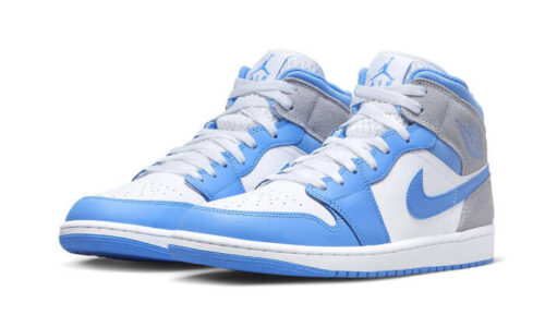 Jordan 1 Mid University Blue Grey
