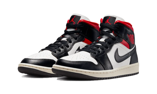 Air Jordan 1 Mid Black Gym Red (W)