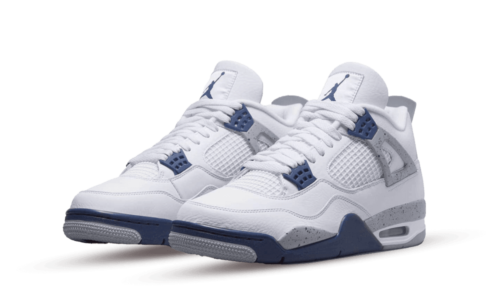 Air Jordan 4 Retro White Midnight Navy Air Jordan 4 Retro White Midnight Navy
